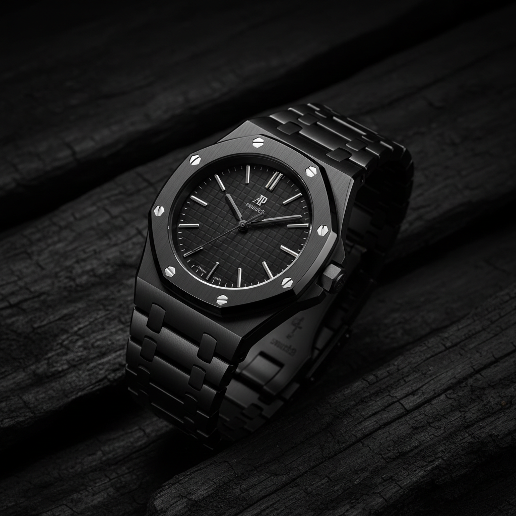 Audemars Piguet x Swatch Ocho Negro all-black luxury watch